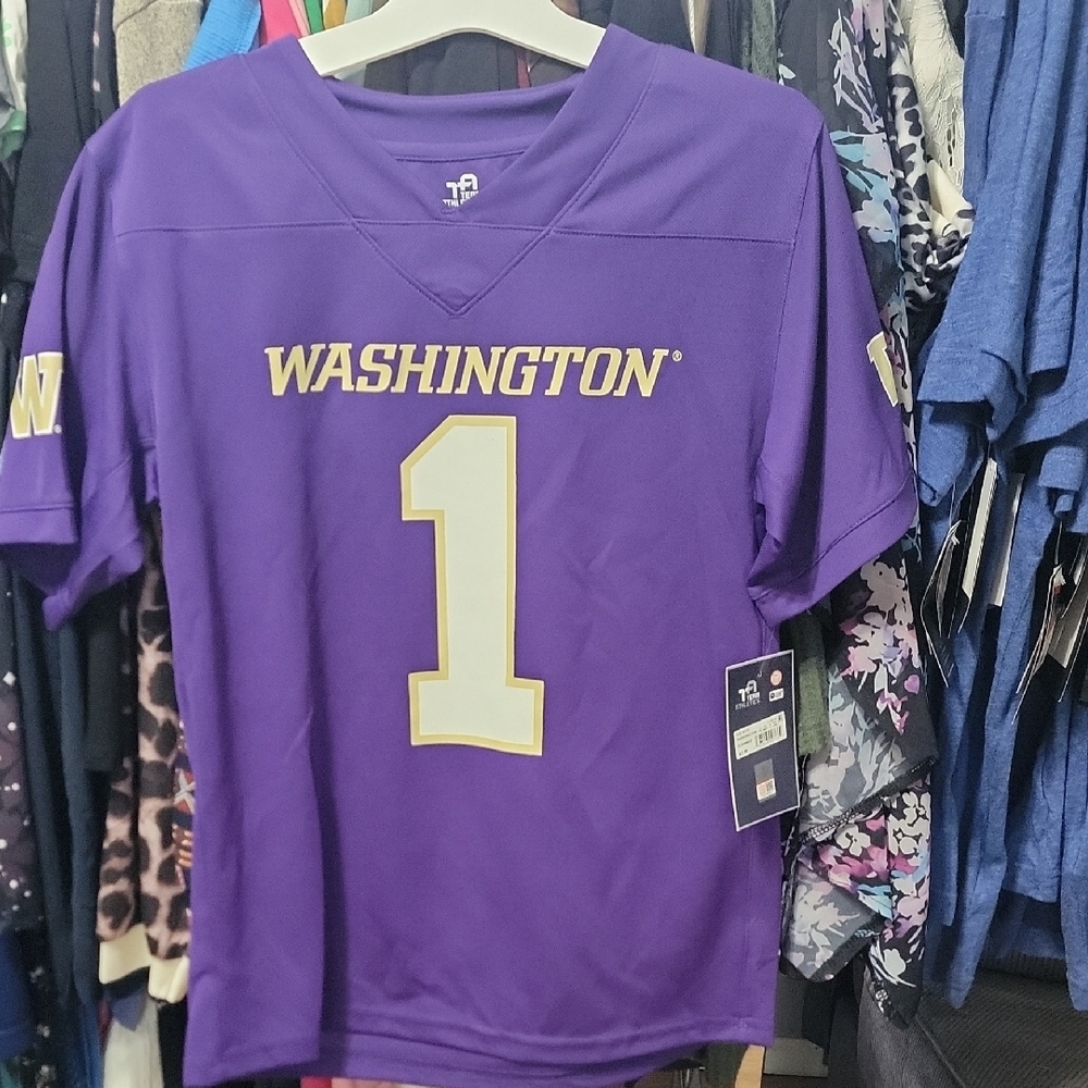Purple Washington Jersey with Number 1